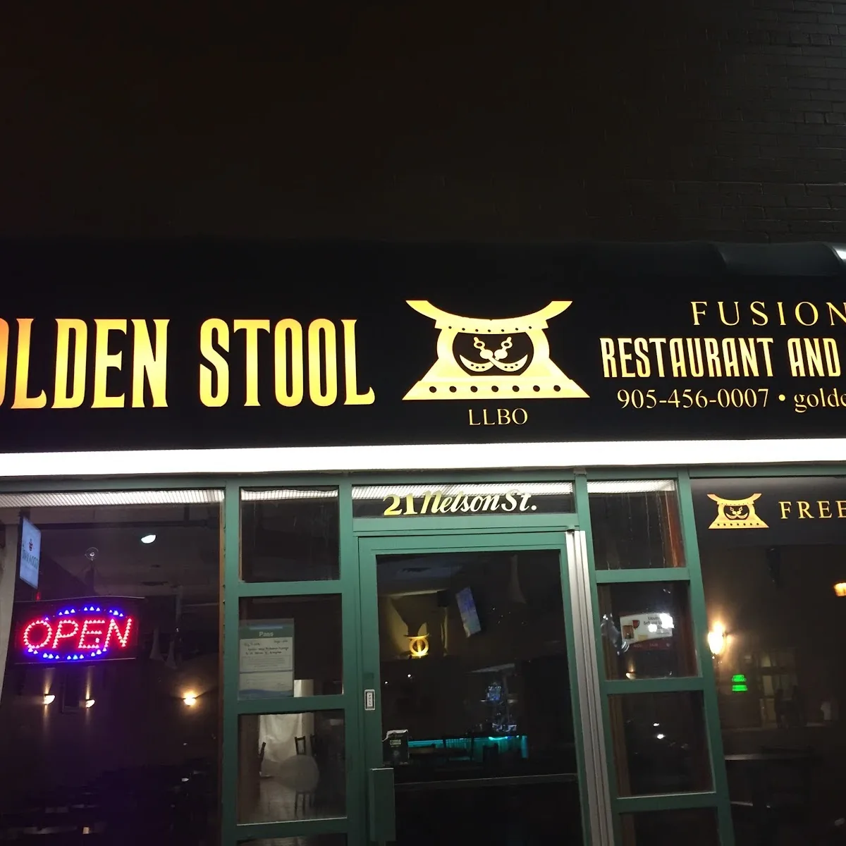 Golden Stool Restaurant and Lounge — 21 Nelson Street West #5, Facing George St opposite LCBO, Brampton, ON L6X 1B6, Canada