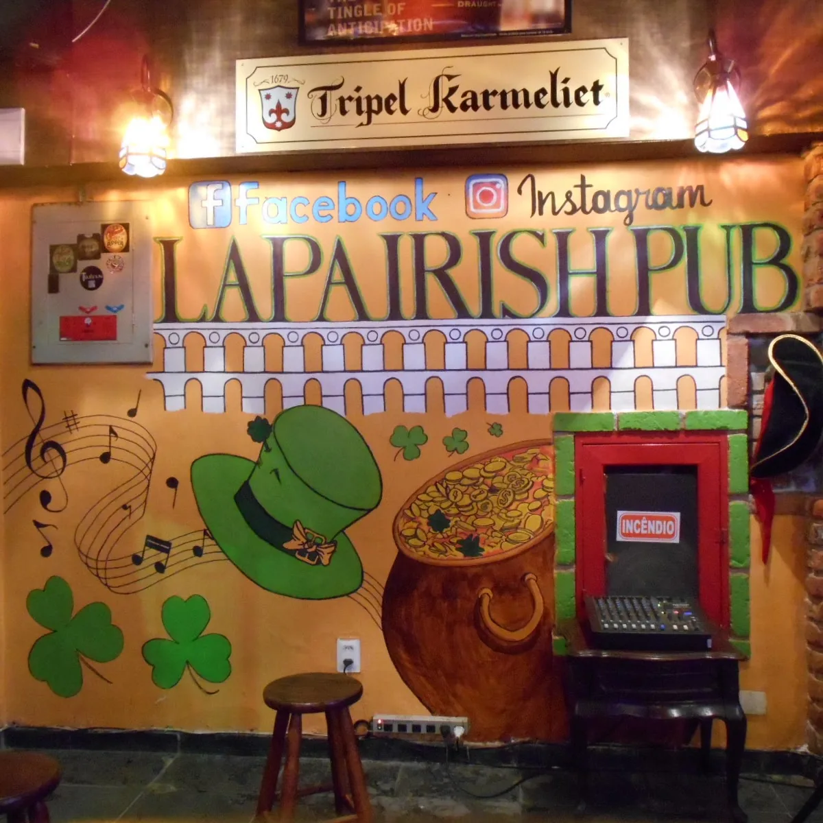 Lapa Irish Pub — R. Evaristo da Veiga, 147 - Lapa, Rio de Janeiro - RJ, 20031-040, Brazil